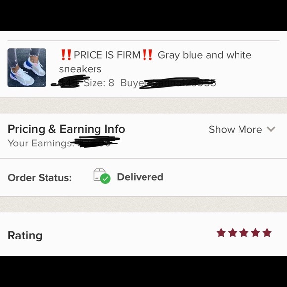 ‼️LAST PAIR‼️ Gray blue and white sneakers - Picture 5 of 5